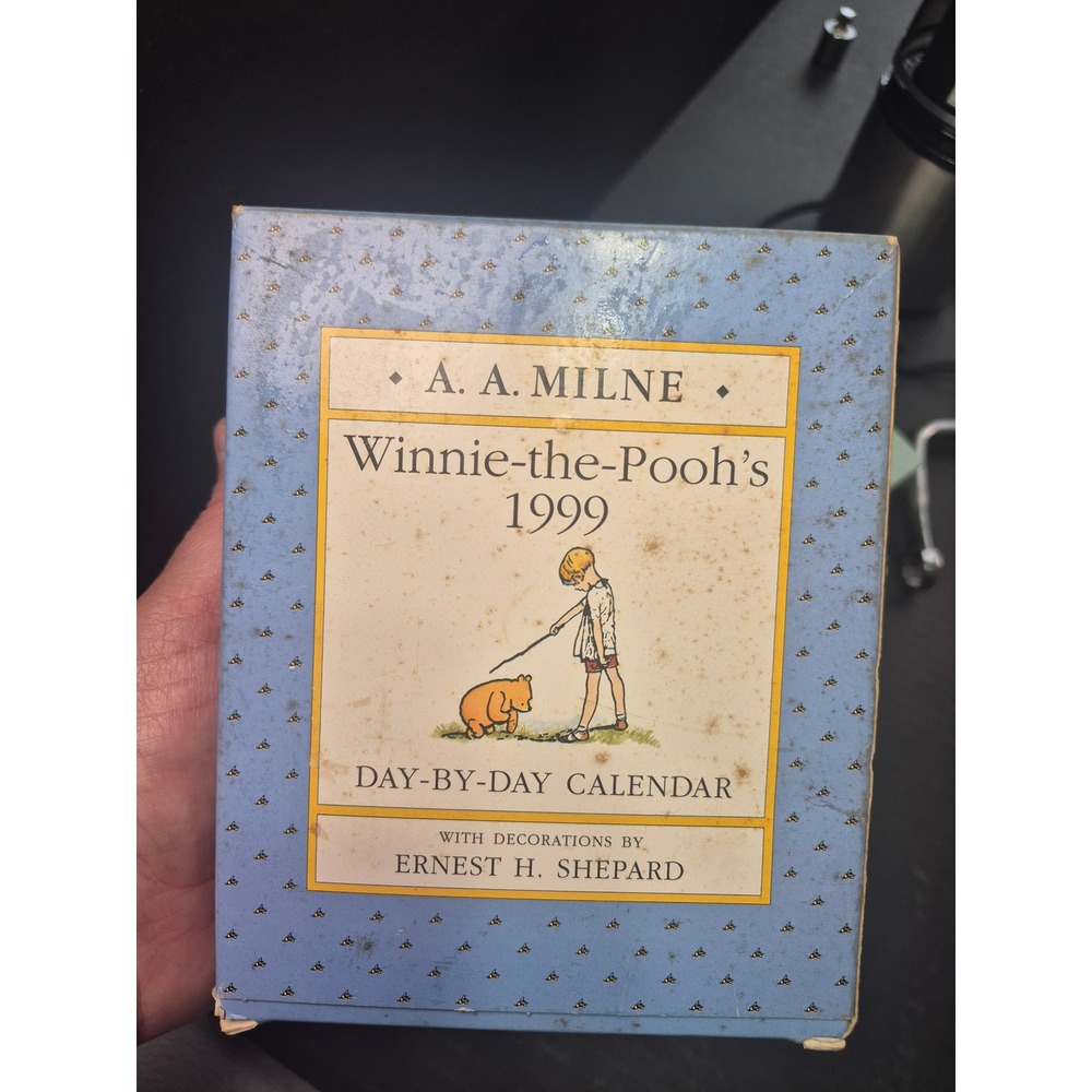 Vintage Winnie the Pooh 1999 Day-by-Day Desk Calendar A.A. Milne E.H. Shepard